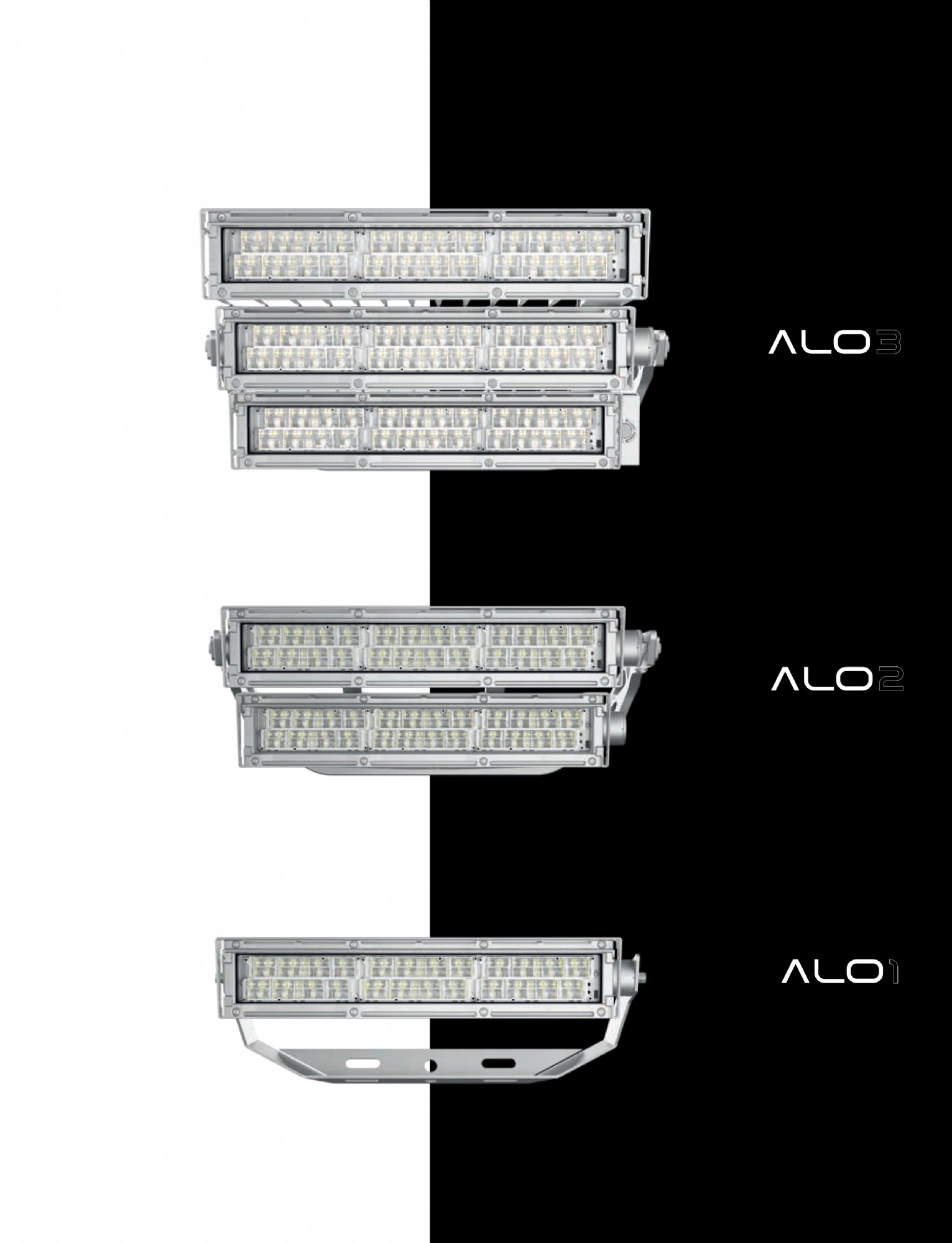 LED projektør til sportsanlæg, stadion LED belysning, oplysning af tennisbaner, LED belysning træningsbaner, LED belysning sport, ALU fra AEC - DELUX DENMARK