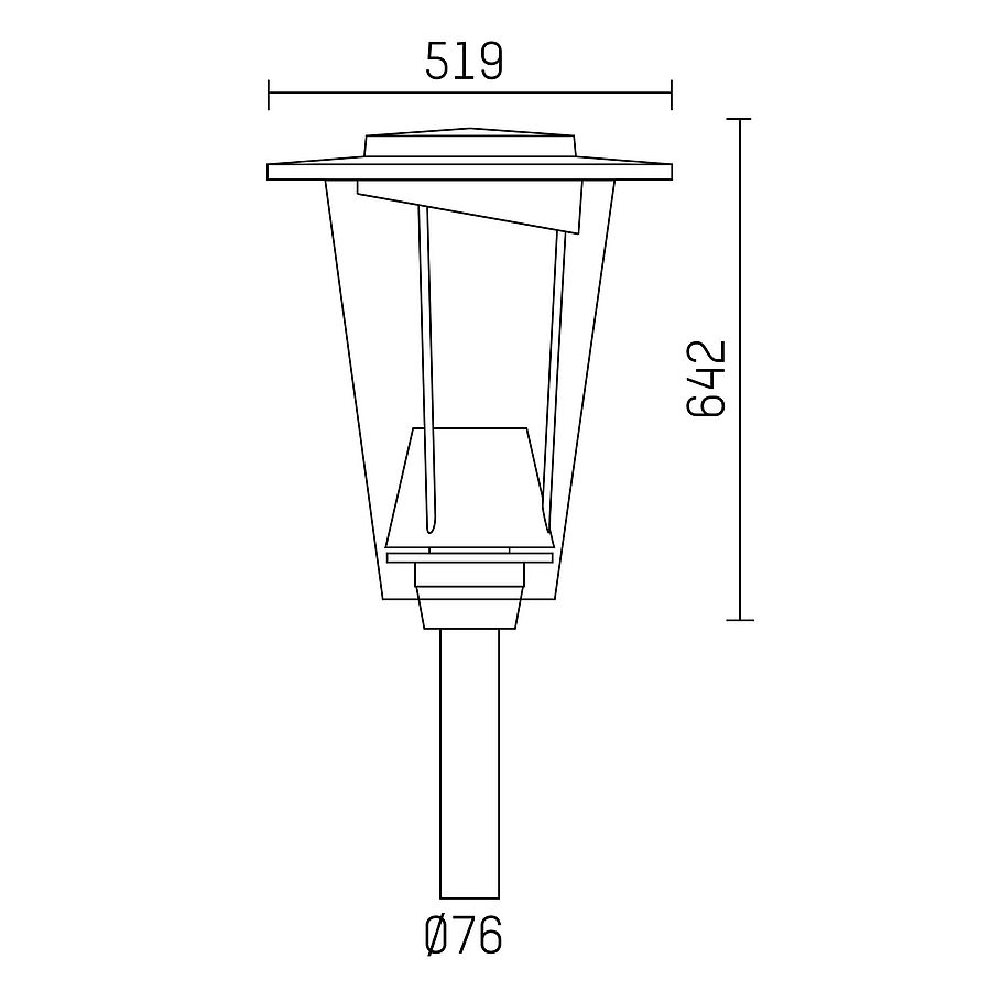 LED parklampe IP65 ICONIC fra HOFFMEISTER