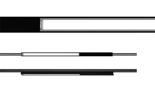 LED profil til 3 faset DALI strømskinne justerbar hvid og RGB in.line fra Hoffmeister DELUX DENMARK