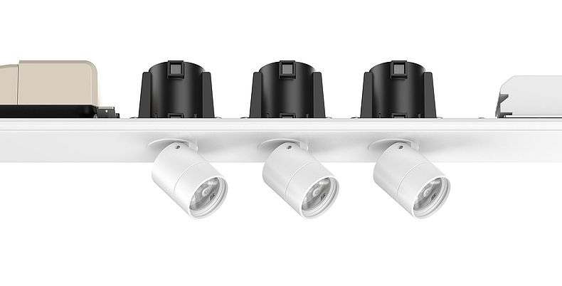 LED profiler kontorbelysning LED aluprofil kontorlampe Form.h44 fra Hoffmeister DELUX DENMAK