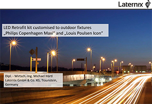 Laternix Retrofit LEDKit til vej og gadelamper med kompaktlysrør + Metalhalogen udskift fra DELUX DENMARK