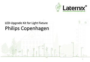 LED-Upgrade Kit til Lysarmatur gadelampe Philips Copenhagen