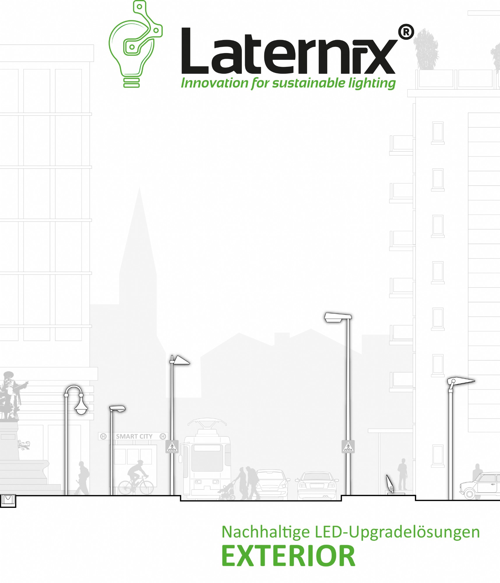  Laternix Retrofit LEDKit til vej og gadelamper med kompaktlysrør + Metalhalogen udskift fra DELUX DENMARK