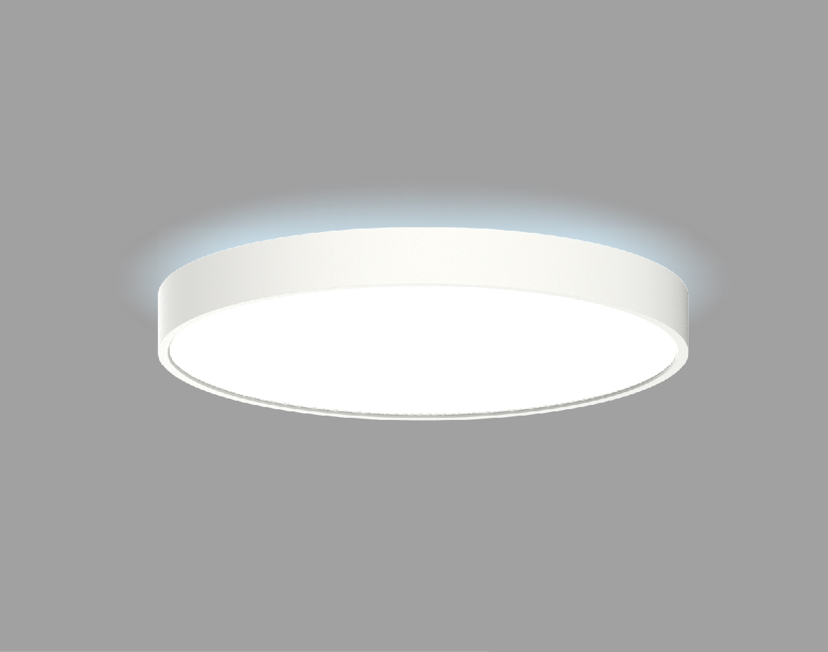 LED påbygnings lampe dæmpbar op til 900mm uplight loftlampe sort med guld kant, hvid med guld kant, sort og hvid, Sugar og Game fra Neko DELUX DENMARK