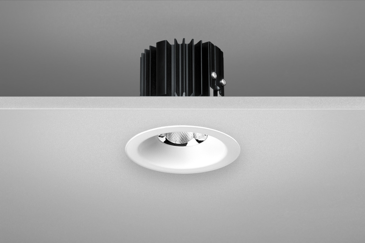 Tunable White LED indbygningsspot med intelligent lysstyring RMJ downlight fra Projektleuchten DELUX DENMARK