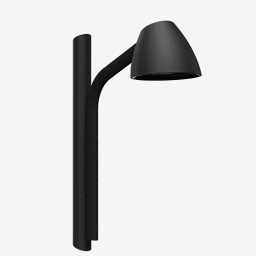LED parkbelysning til stier, boligområder og moderne byrum i sort udførelse