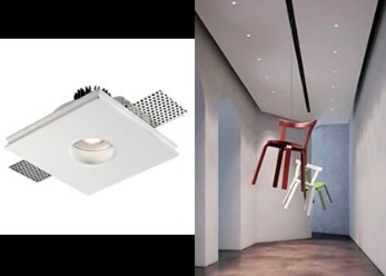 BASIC ROUND -  LED downlight for indspartlning i gipsloft eller pudset loft. 