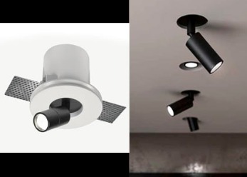 RHINO - LED downlight med skjult eller synlig lysprojektor