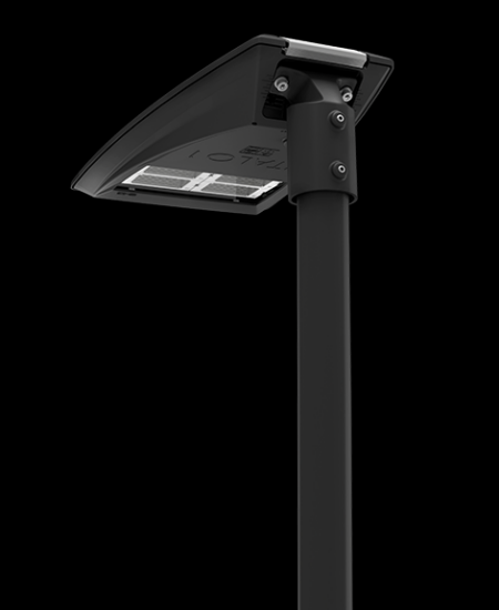 gadebelysning, vejbelysning, LED gadelampe, IP66, klasse II, vejlampe med sensor, intelligent udendørs belysning, energiebesparende belysning, lys til vej, gade, park og plads, Zhaga D4i-certificeret, Kvalitets Belysning i byen, Tunable White 