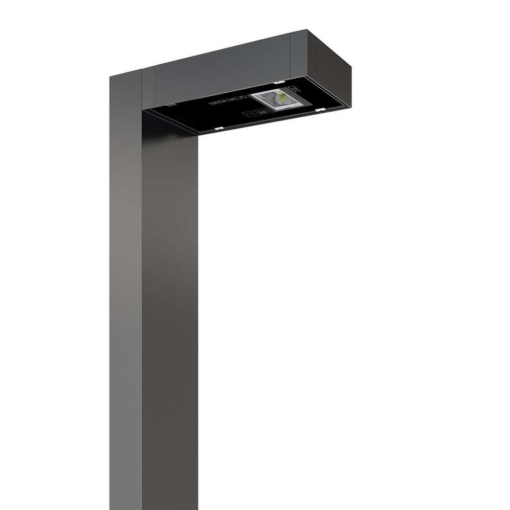 gadebelysning, vejbelysning, LED gadelampe, IP66, klasse II, vejlampe med sensor, intelligent udendørs belysning, energiebesparende belysning, lys til vej, gade, park og plads, Zhaga D4i-certificeret, Kvalitets Belysning i byen, Tunable White 