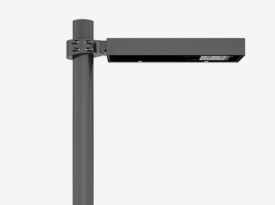 gadebelysning, vejbelysning, LED gadelampe, IP66, klasse II, vejlampe med sensor, intelligent udendørs belysning, energiebesparende belysning, lys til vej, gade, park og plads, Zhaga D4i-certificeret, Kvalitets Belysning i byen, Tunable White 