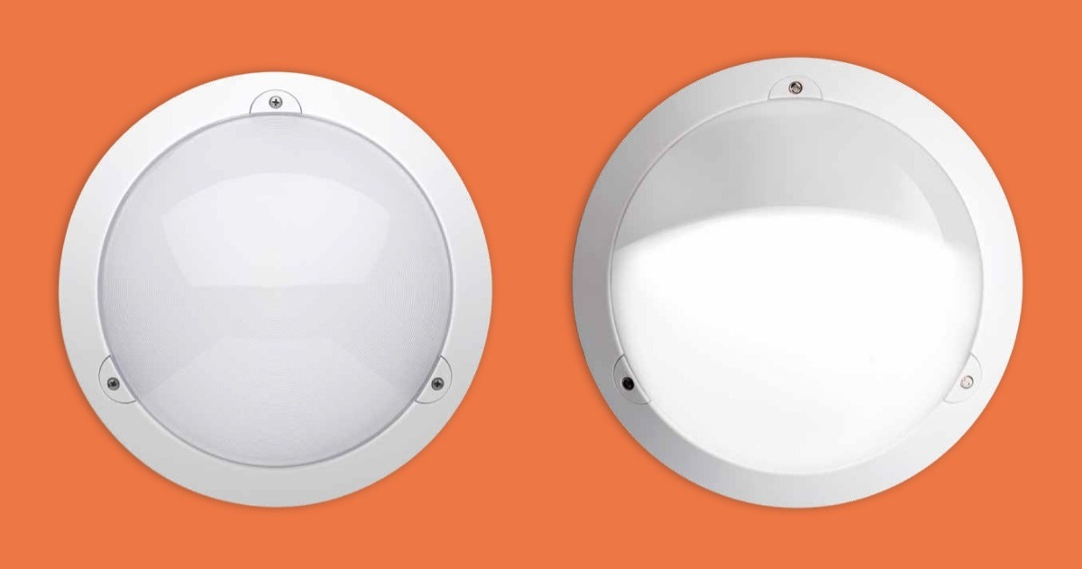 Vandalsikkert LED lysarmatur VOILA fra Sécurlite med opal og prismatisk diffuser